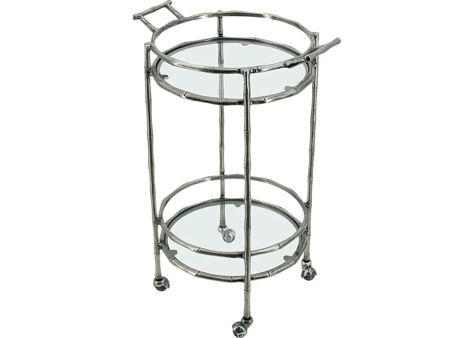 Coachlight Silver Bar Cart