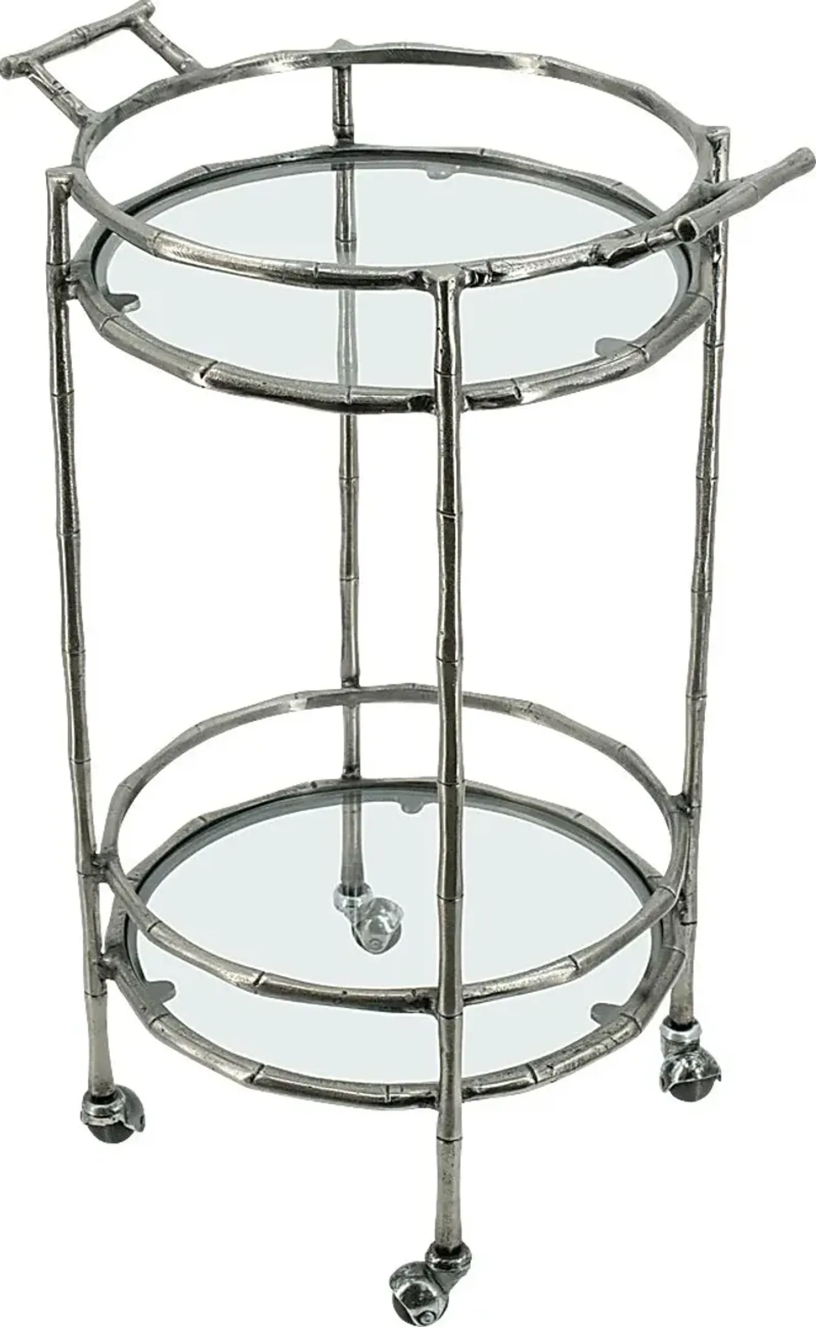 Coachlight Silver Bar Cart