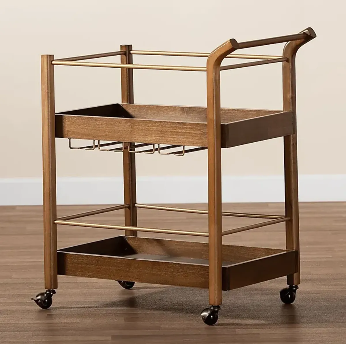 Clayytton Brown Bar Cart