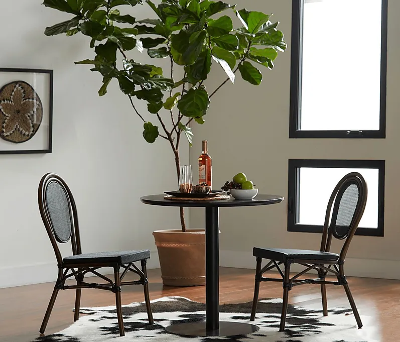 Dinauer Black Bistro Table