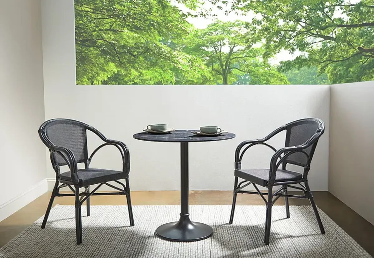 Gulseth Black Bistro Table