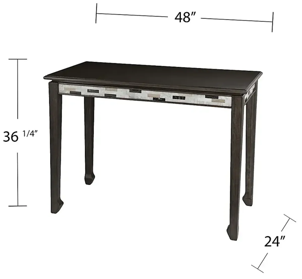 Kleinkert Gray Counter Height Dining Table