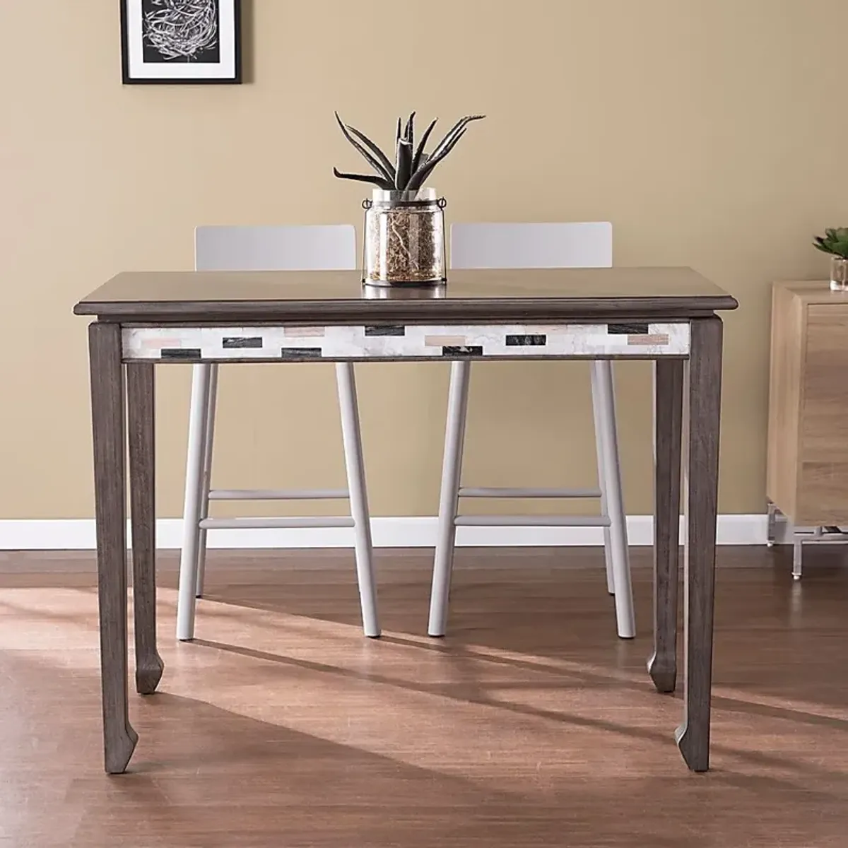 Kleinkert Gray Counter Height Dining Table