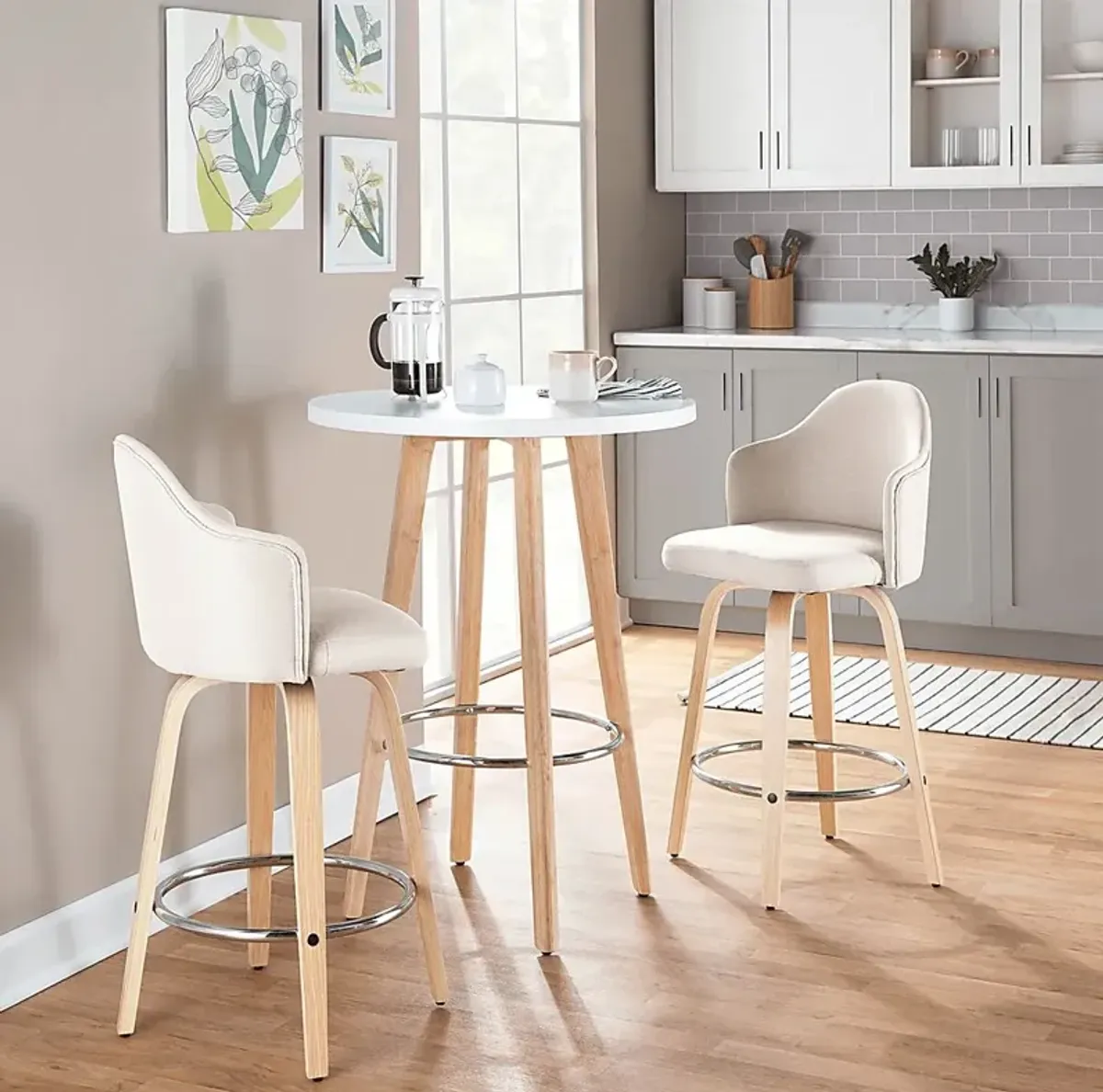 Stenele Natural Counter Height Table