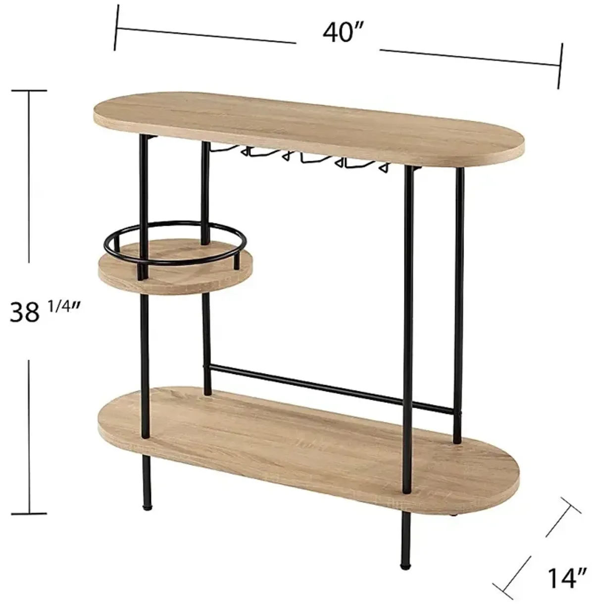 Foxxwood Natural Bar Table