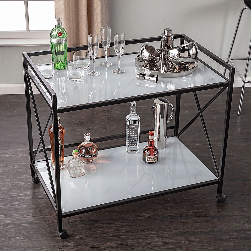Hemphill Black Bar Cart