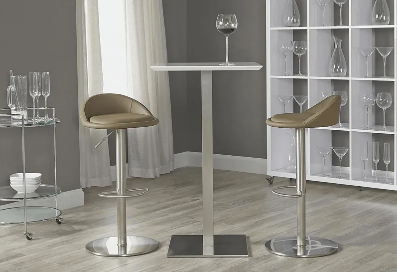 Pembina White Bar Table