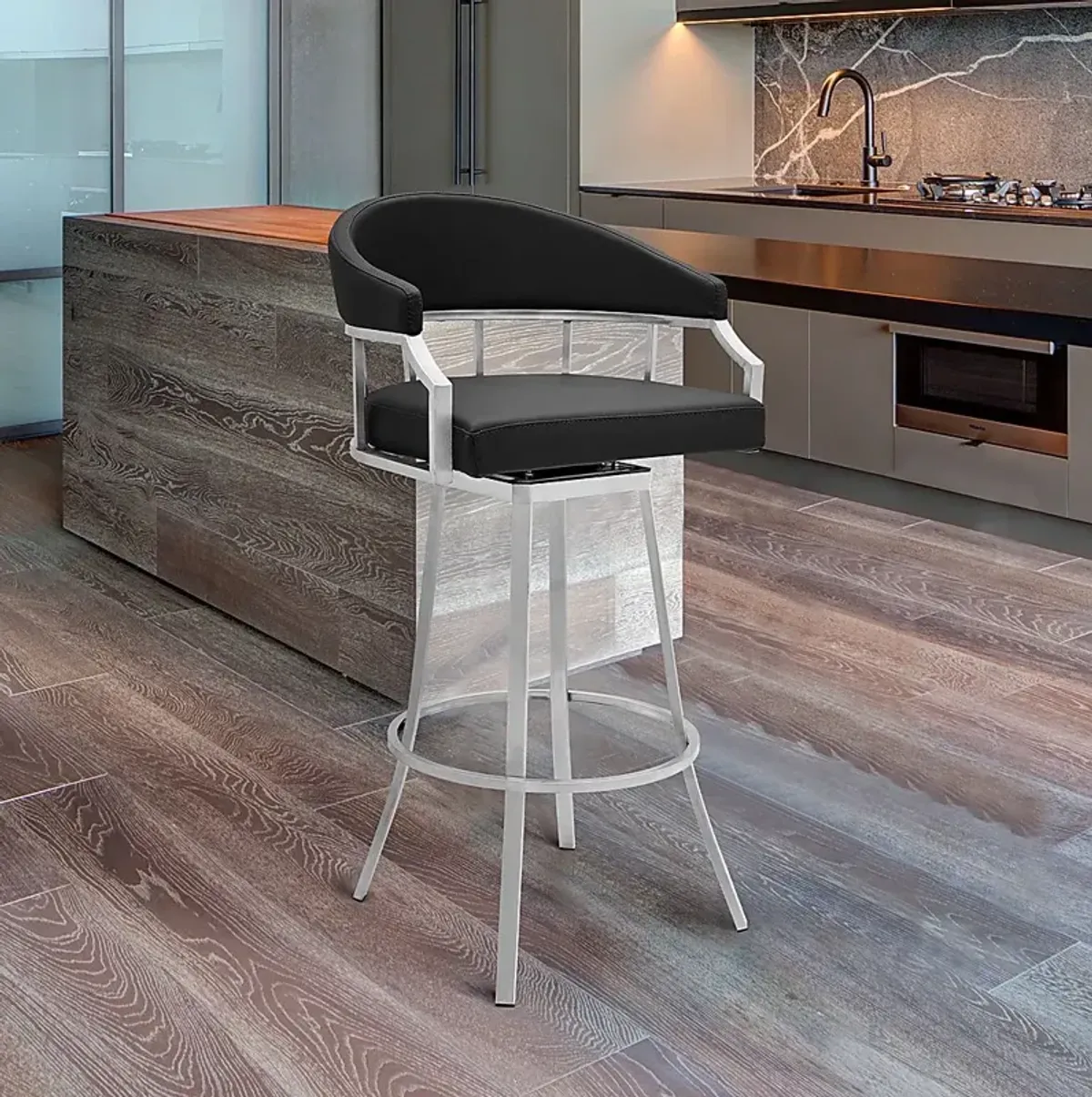 Asherlee Black Counter Height Stool