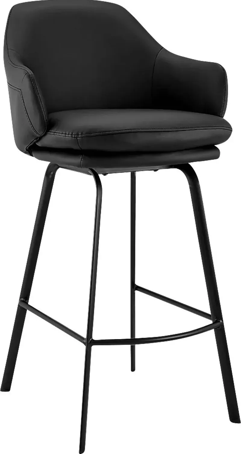 Allyan Black Counter Height Stool