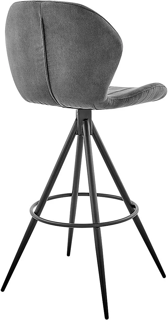 Carissan Charcoal Counter Height Stool