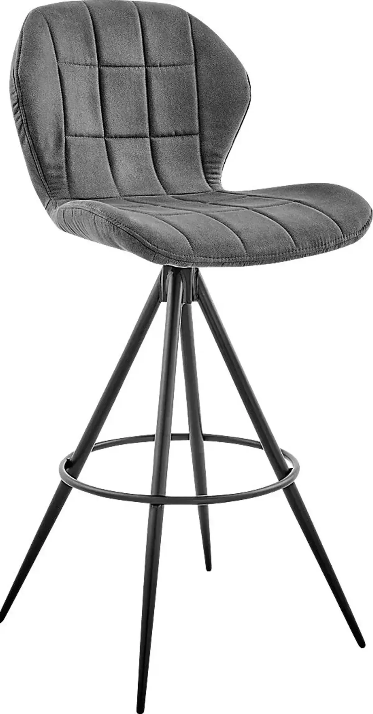 Carissan Charcoal Counter Height Stool