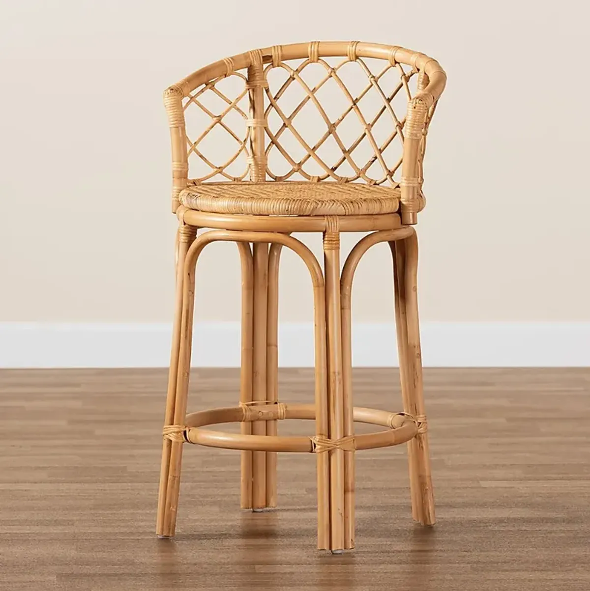 Enilan Natural Counter Height Stool