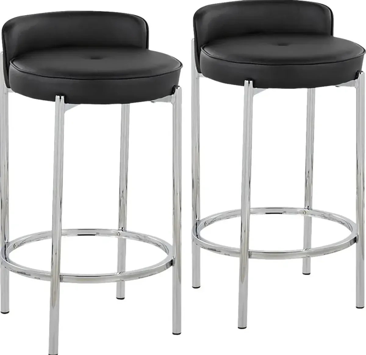 Bannon II Black Counter Stool Set of 2