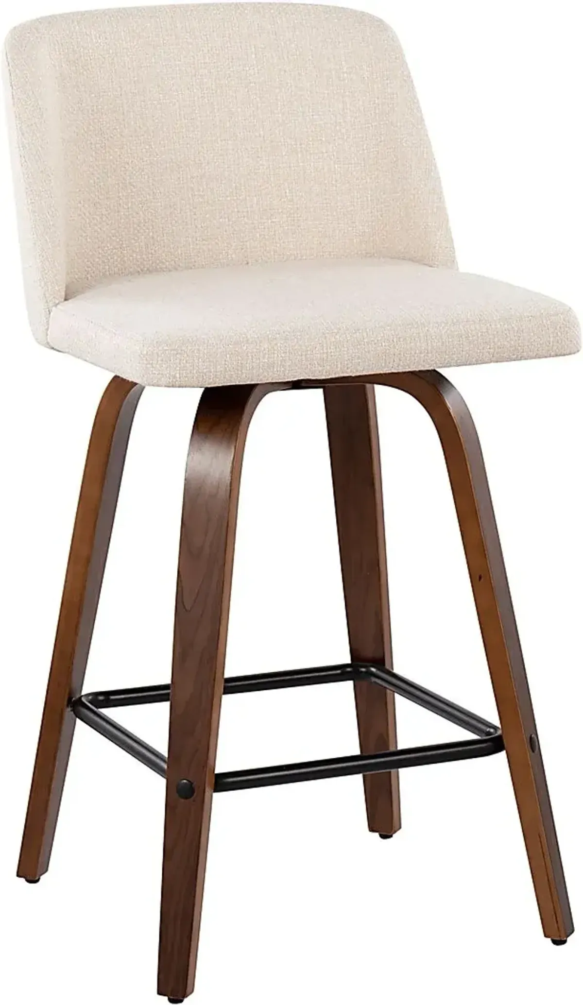 Clyo III Cream Counter Stool Set of 2