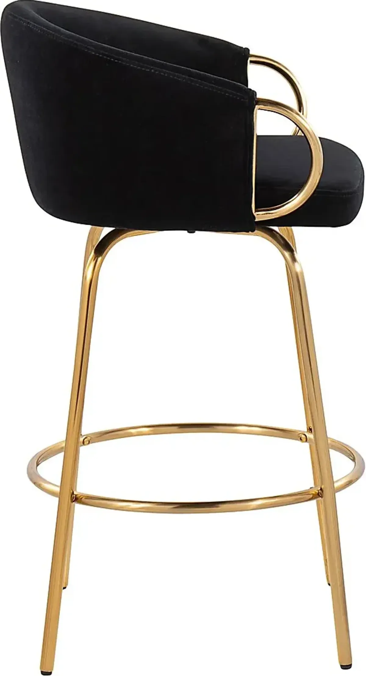 Amarante Black Counter Stool Set of 2