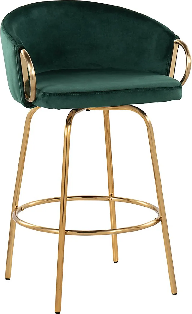 Amarante Green Counter Stool Set of 2