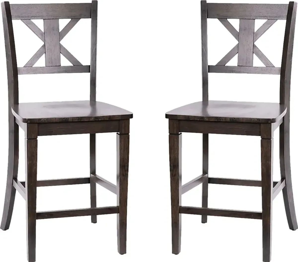 Latourette Gray Counter Height Stool, Set of 2