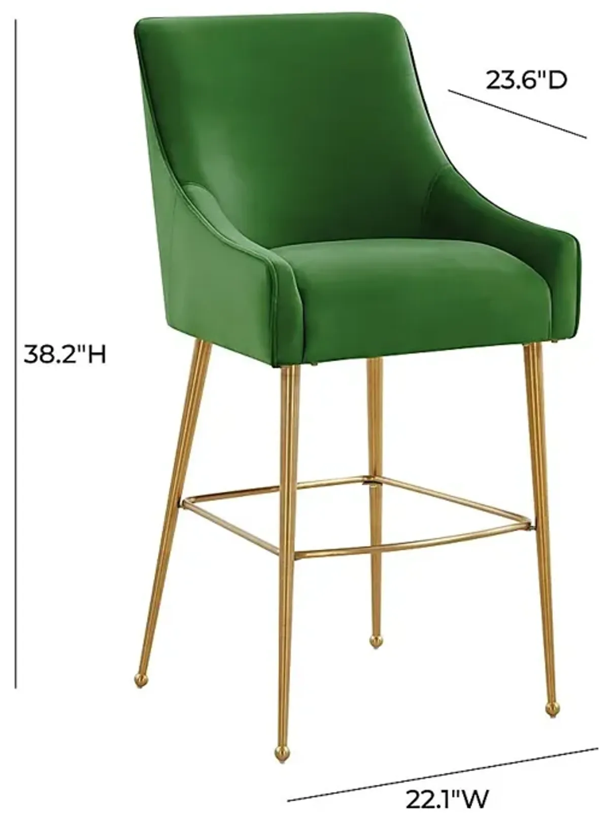 Bilburston Green Counter Stool