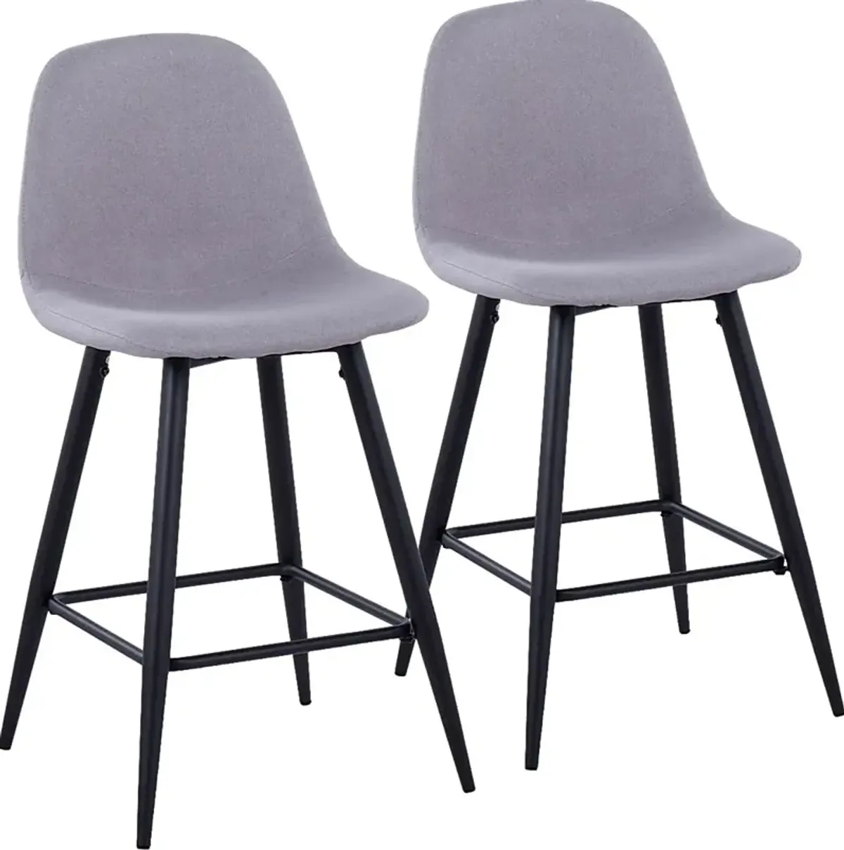 Jerdone Light Gray Counter Height Stool, Set of 2