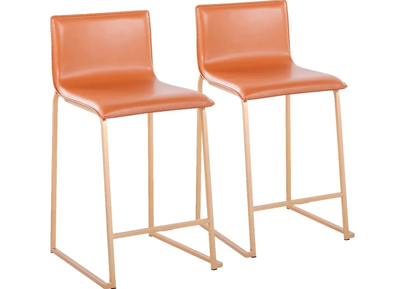 Fassitt Camel Counter Height Stool, Set of 2