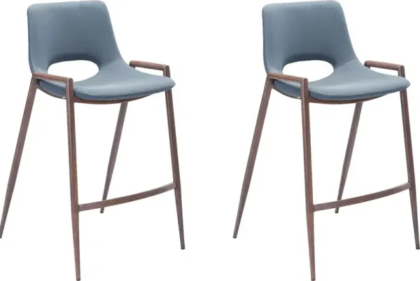 Cristway Gray Counter Stool, Set of 2