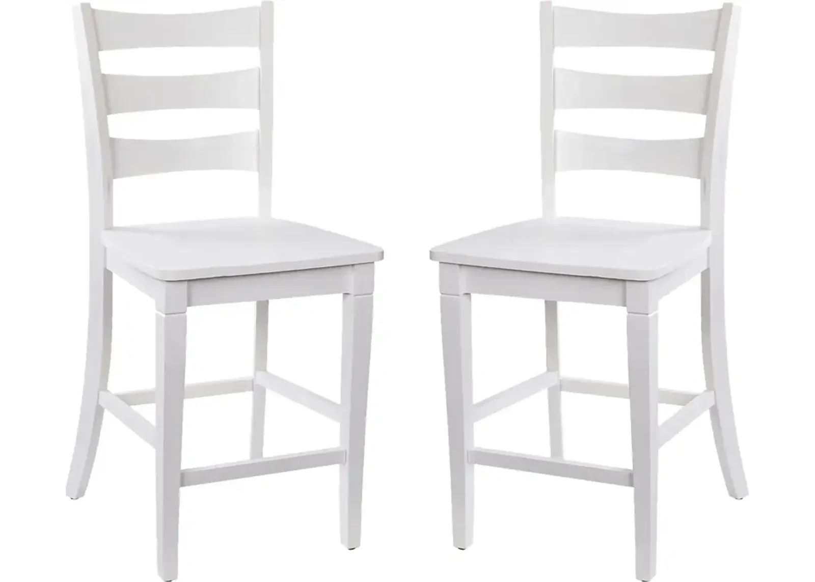 Madrona White Counter Height Stool, Set of 2