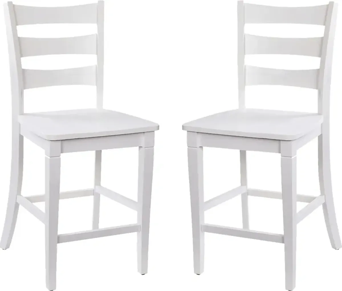 Madrona White Counter Height Stool, Set of 2