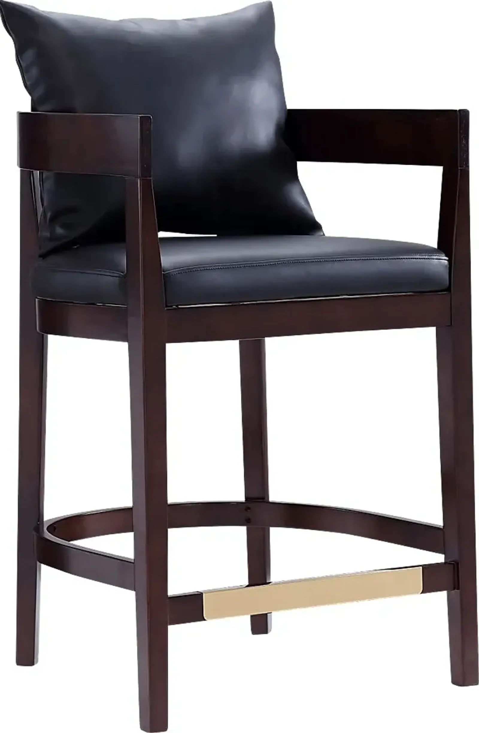 Lupen Black Counter Height Stool