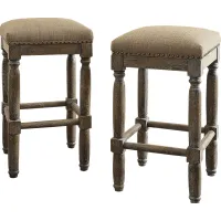 Doswell Sand Counter Height Stool, Set of 2