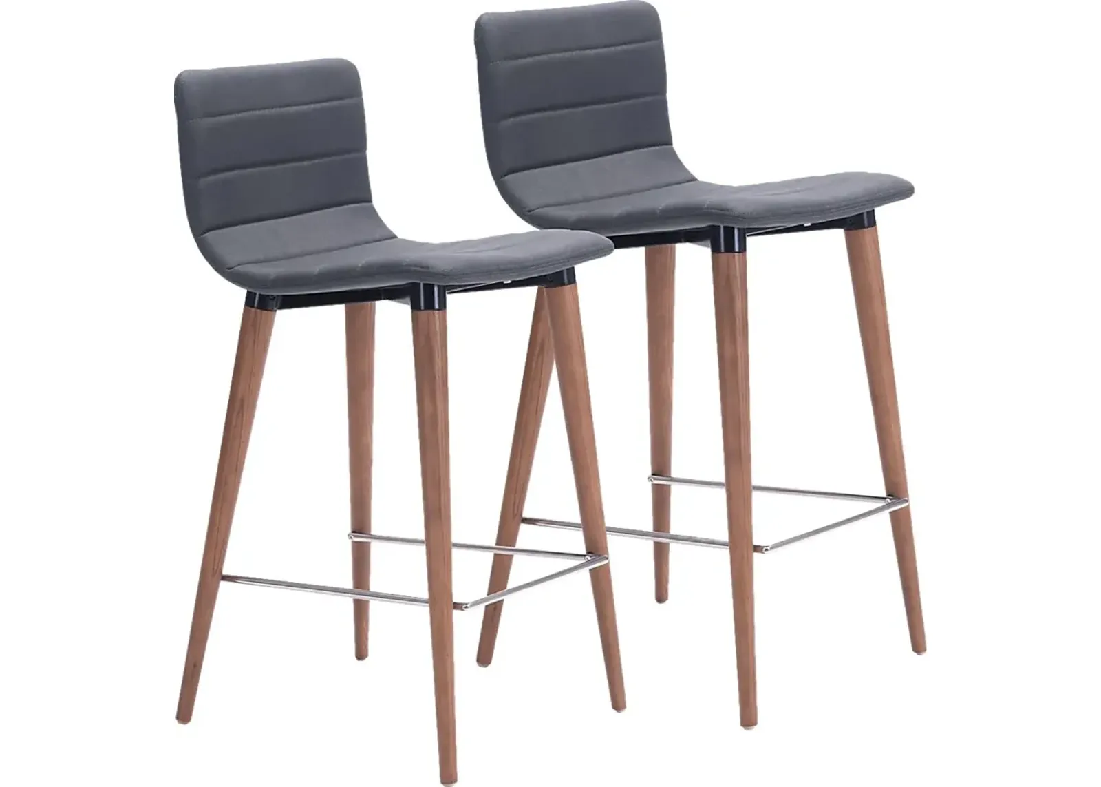 Fifer Gray Counter Height Stool, Set of 2