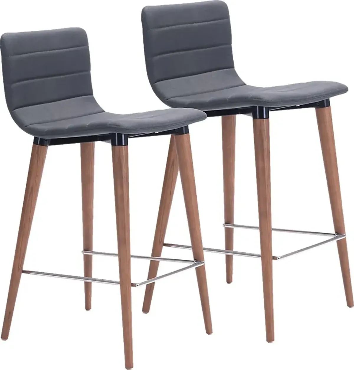 Fifer Gray Counter Height Stool, Set of 2