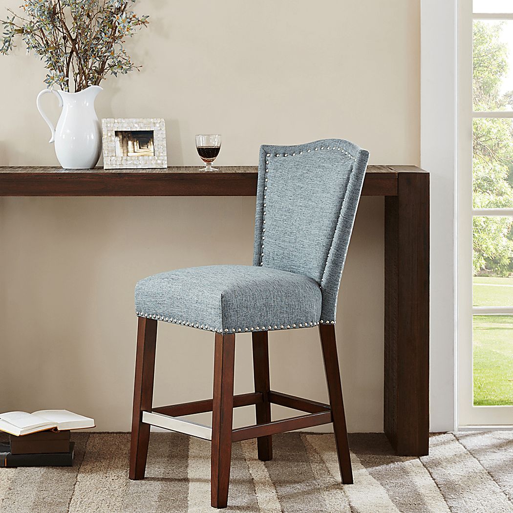 Wittershaw Blue Counter Height Stool