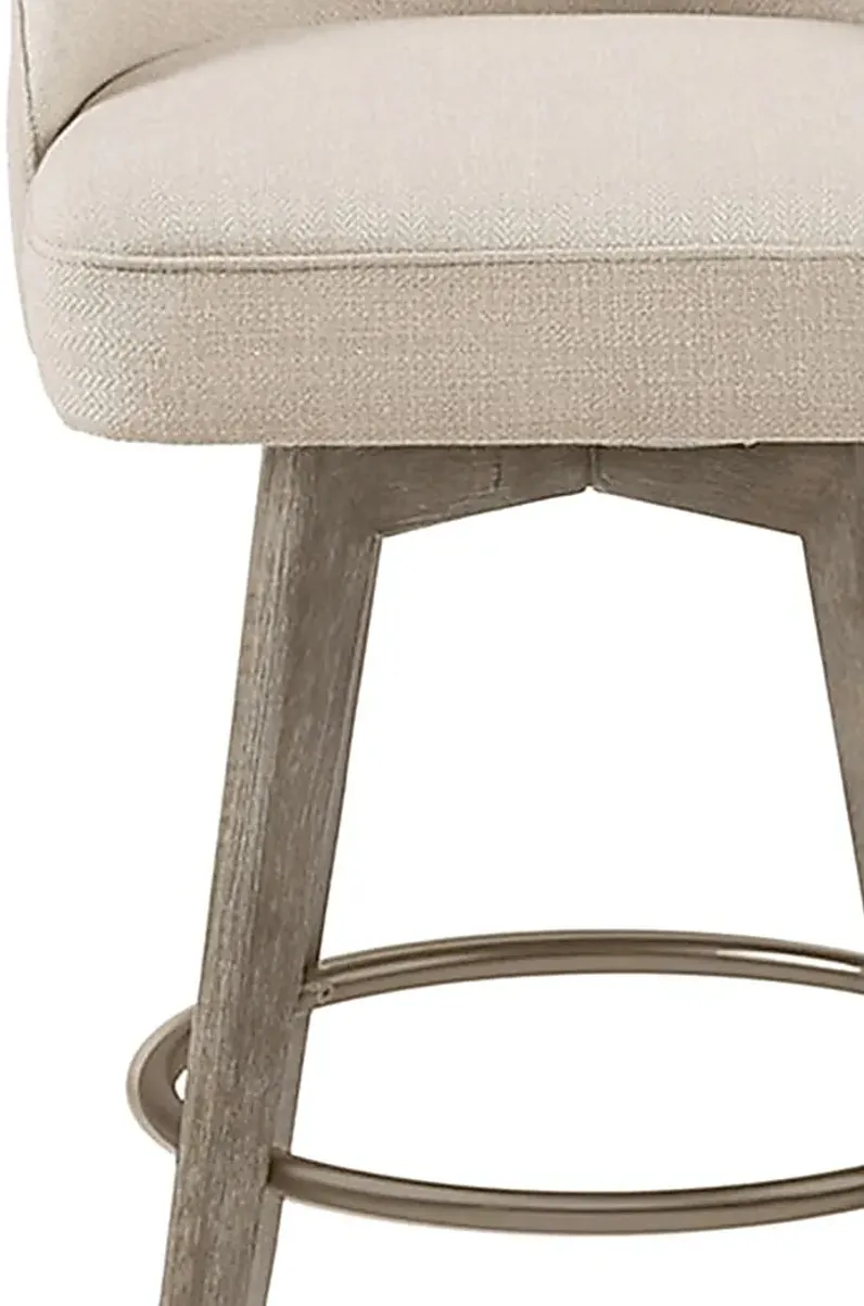 Whitborne Sand Swivel Counter Height Stool