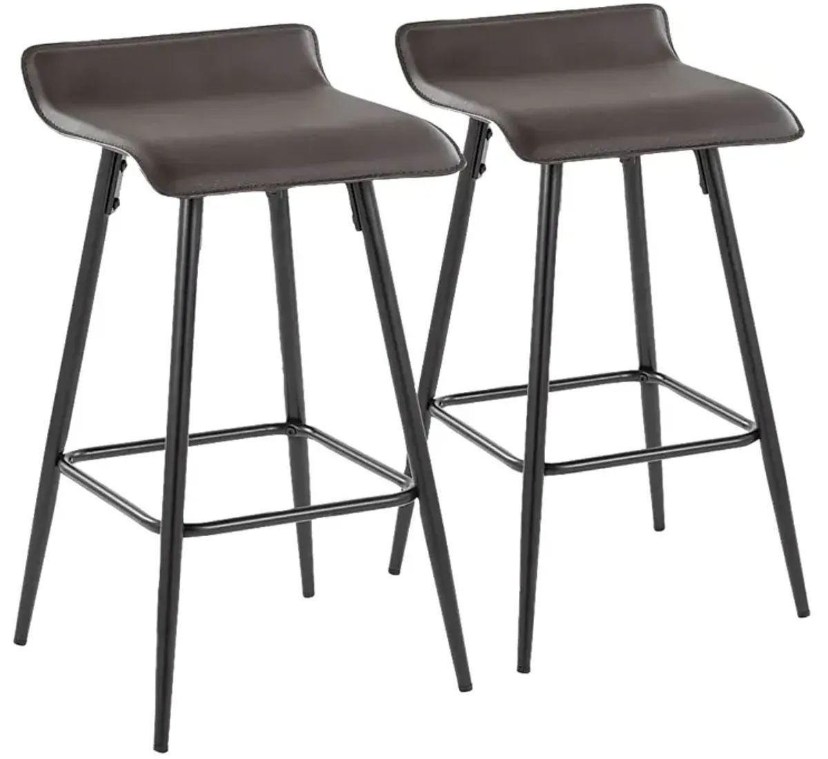 Aliceanna Espresso Counter Height Stool, Set of 2