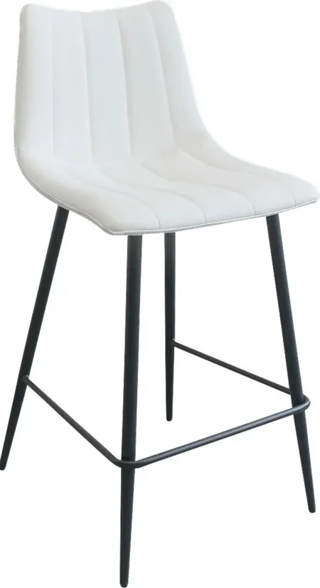 Adeline Court White Counter Height Stool