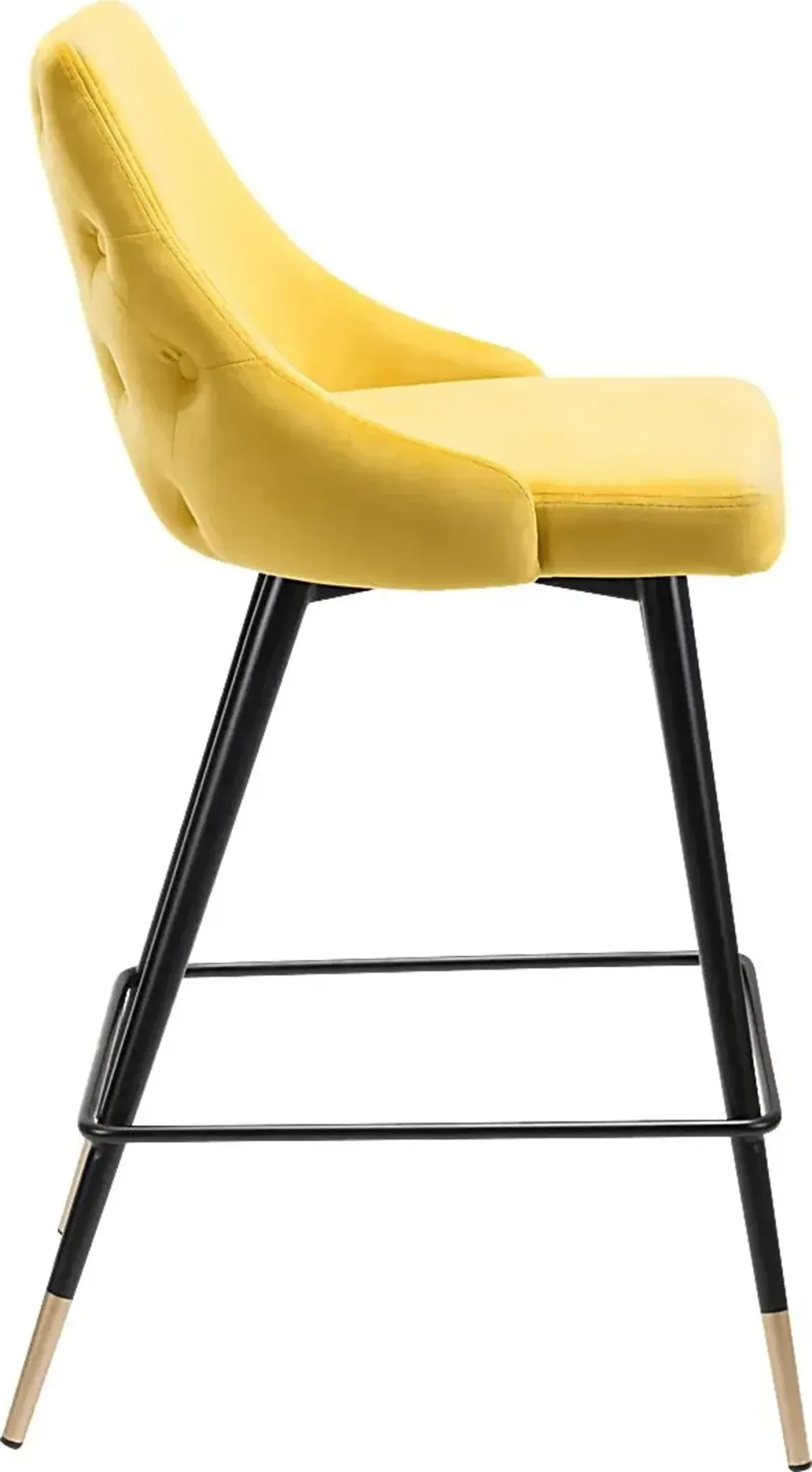 Solveig Yellow Counter Height Stool