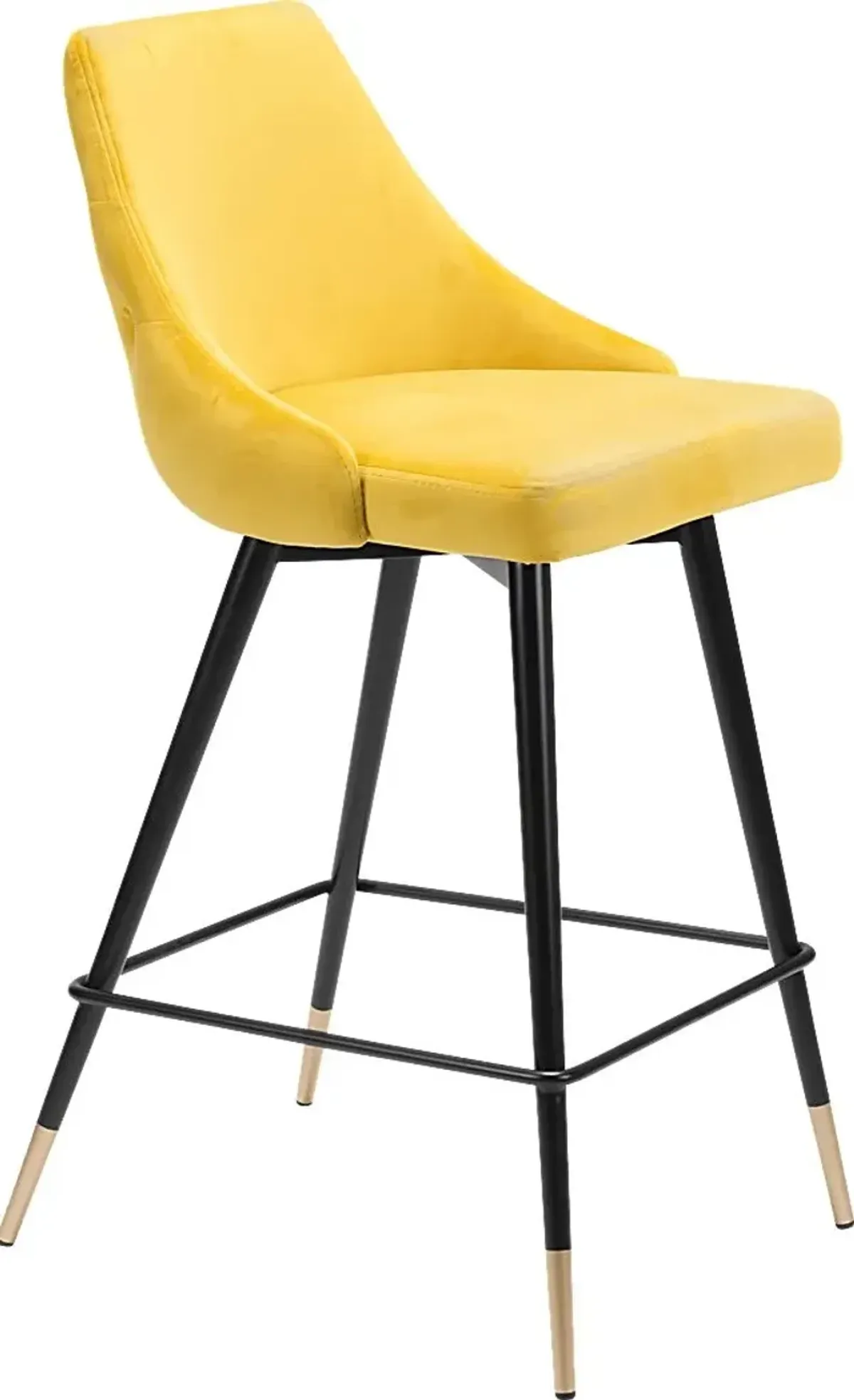 Solveig Yellow Counter Height Stool