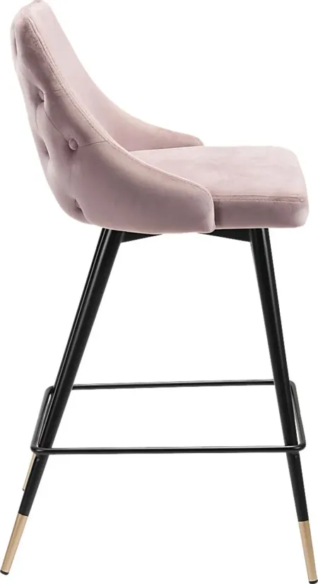Solveig Pink Counter Height Stool