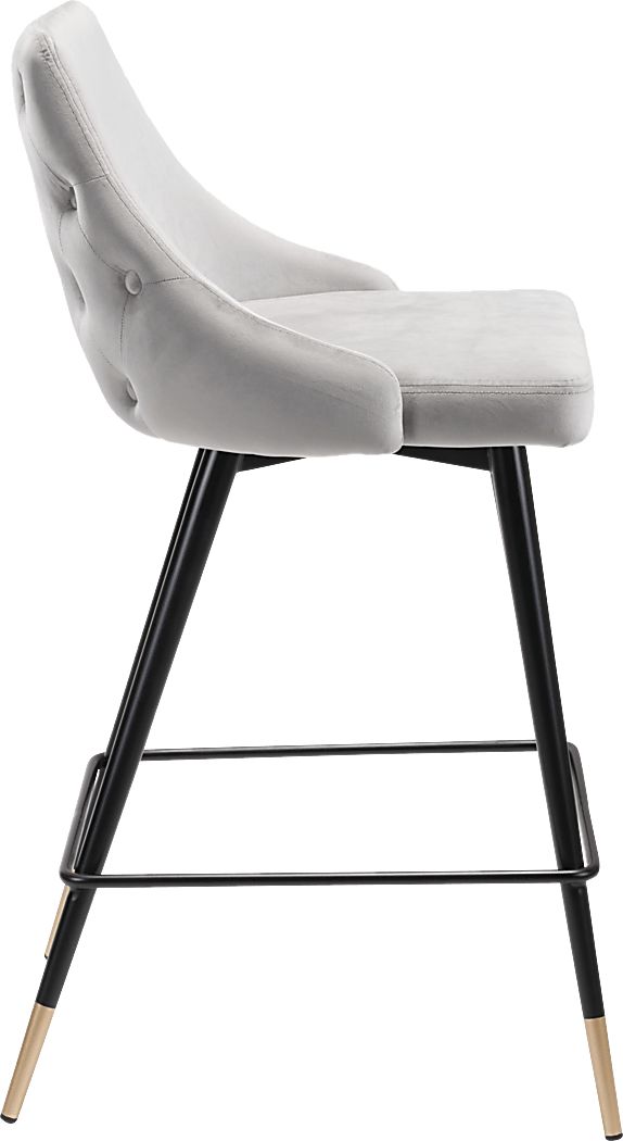 Solveig Gray Counter Height Stool