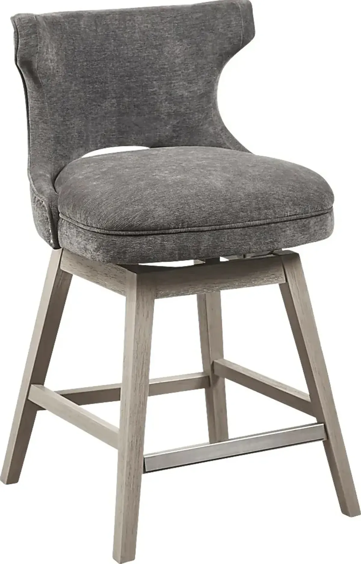 Arrowana Charcoal Counter Height Stool