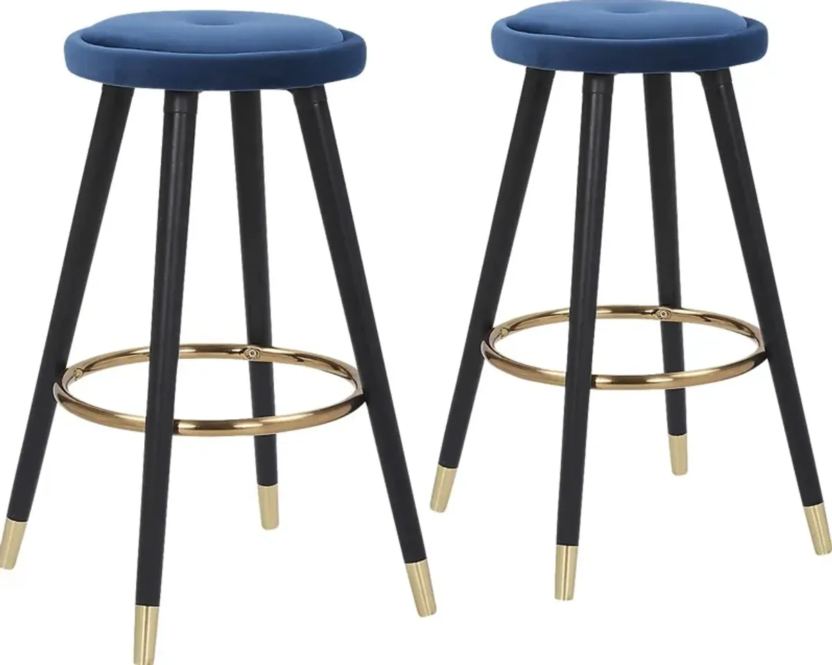 Braithwood Blue Counter Height Stool, Set of 2