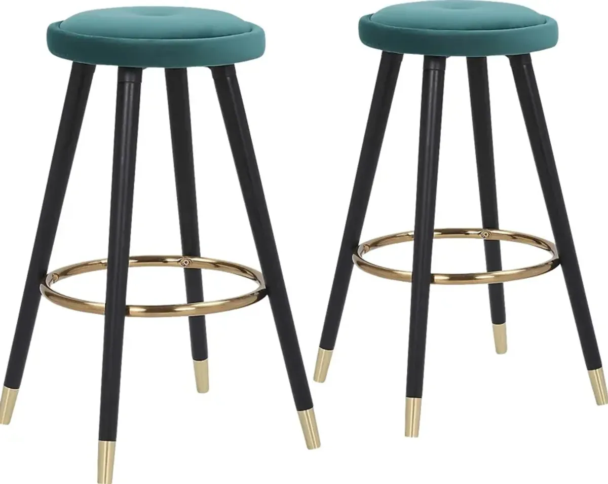 Braithwood Green Counter Height Stool, Set of 2