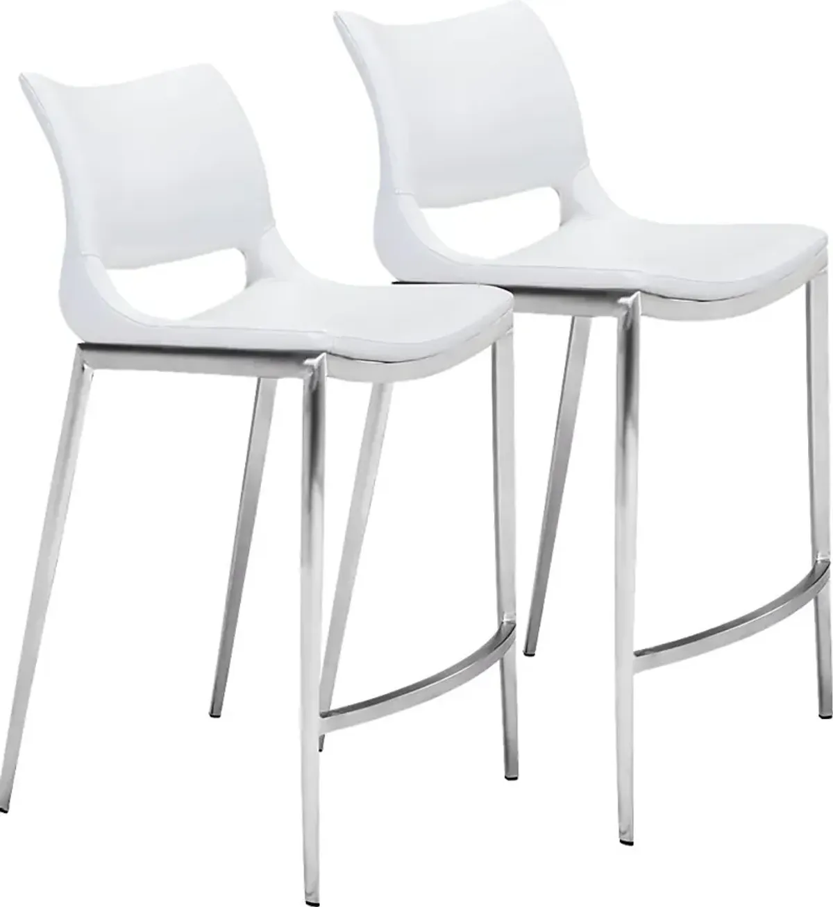 Beacher White Counter Height Stool, Set of 2