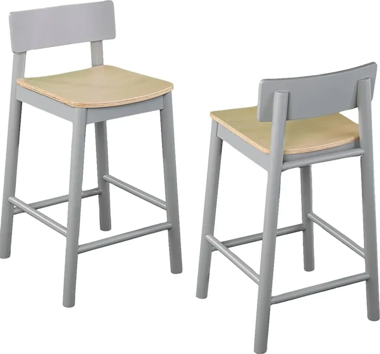 Garig Gray Counter Height Stool, Set of 2