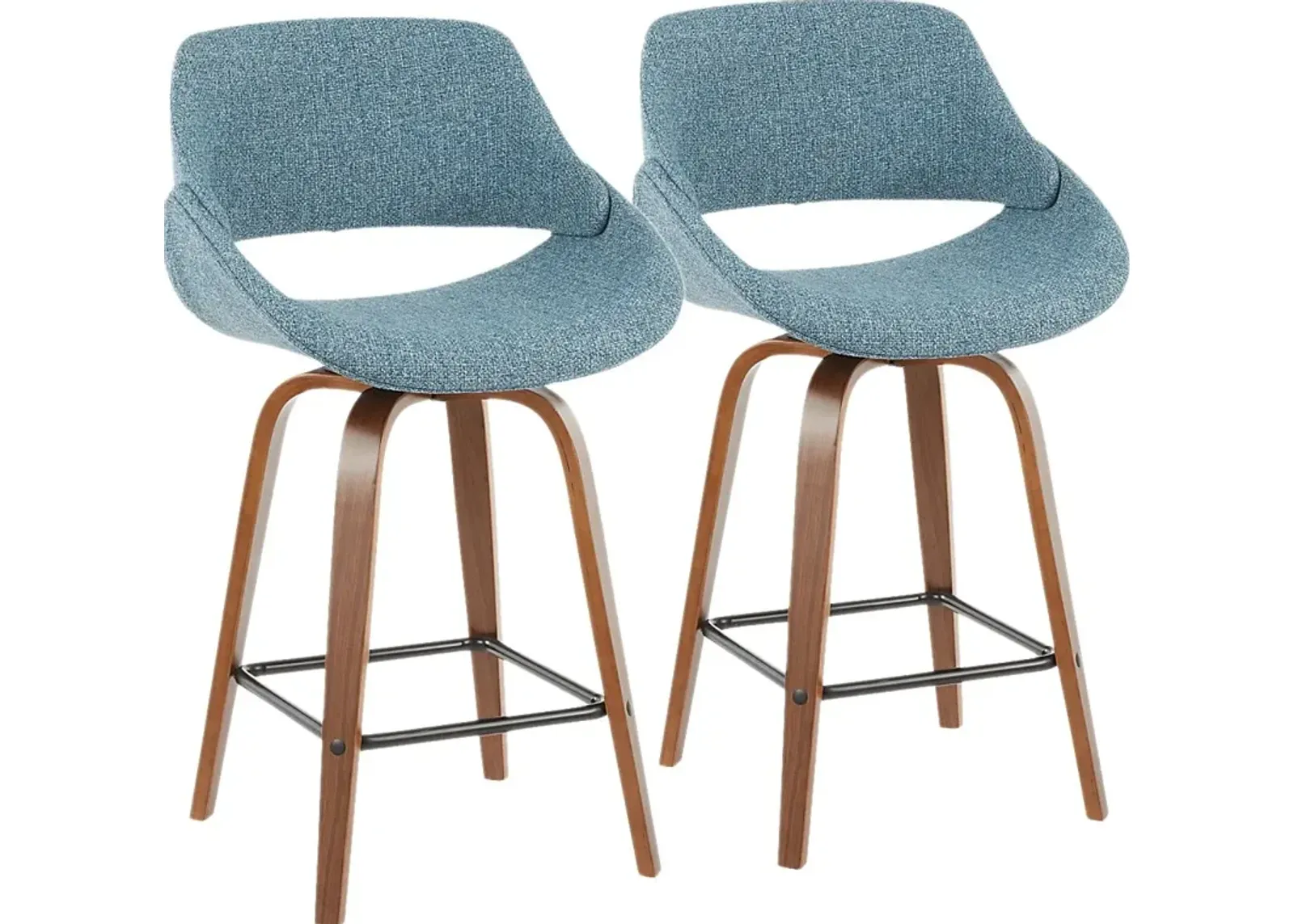 Caliborne Blue Counter Height Stool, Set of 2