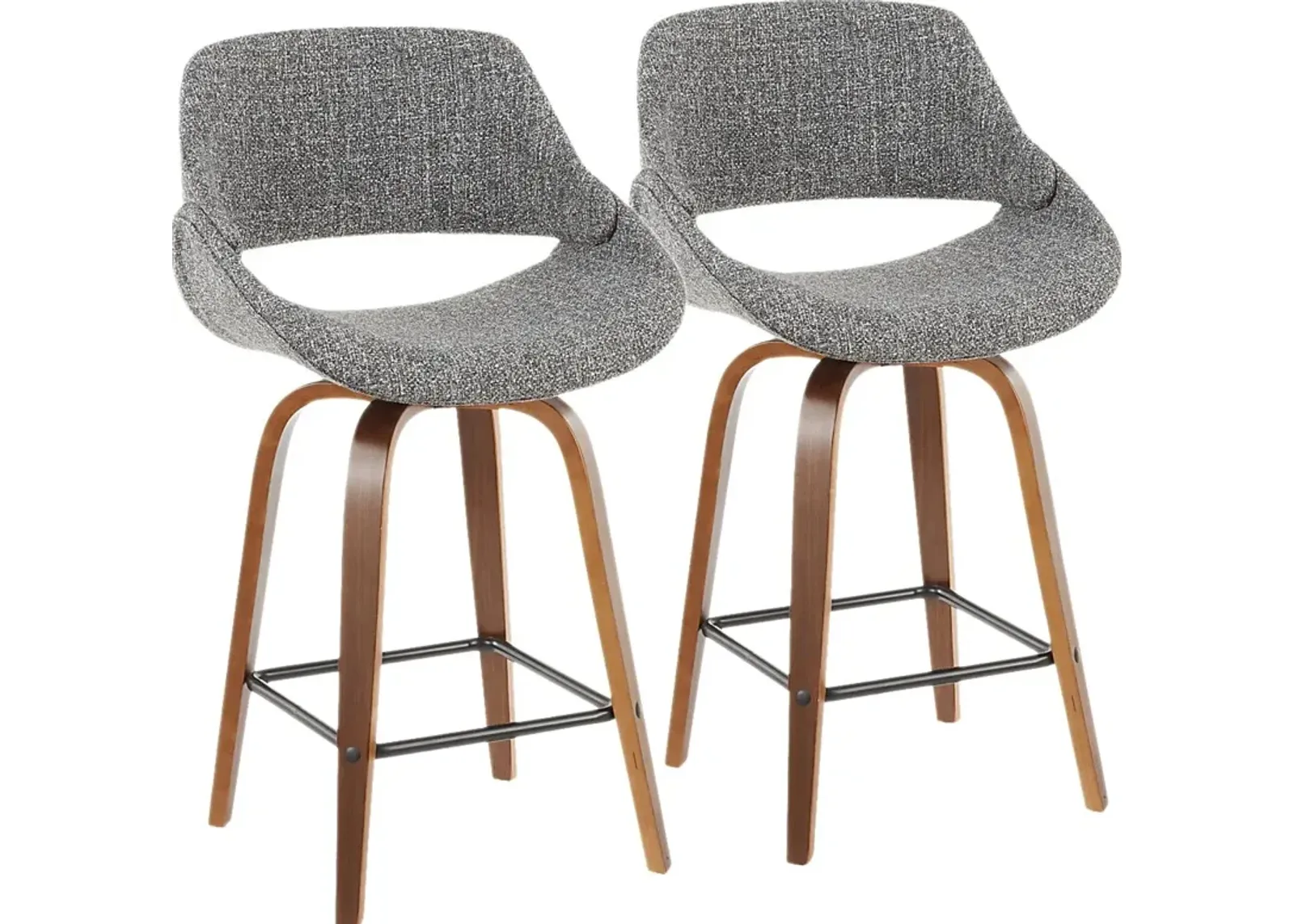 Caliborne Gray Counter Height Stool, Set of 2