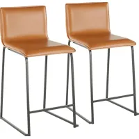 Dannelly Brown Counter Height Stool, Set of 2