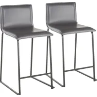 Dannelly Gray Counter Height Stool, Set of 2