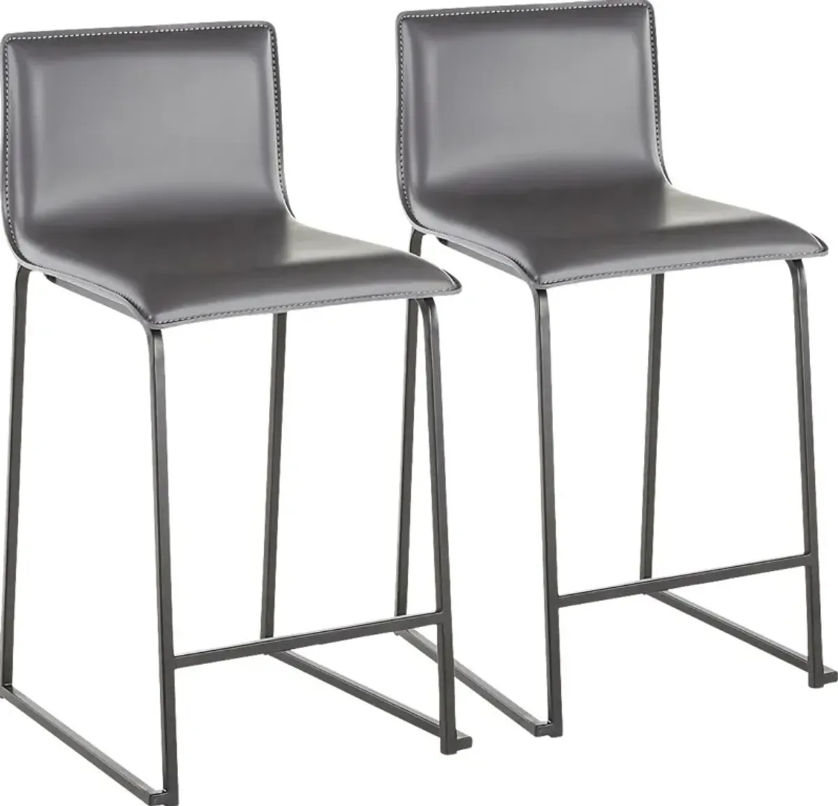 Dannelly Gray Counter Height Stool, Set of 2