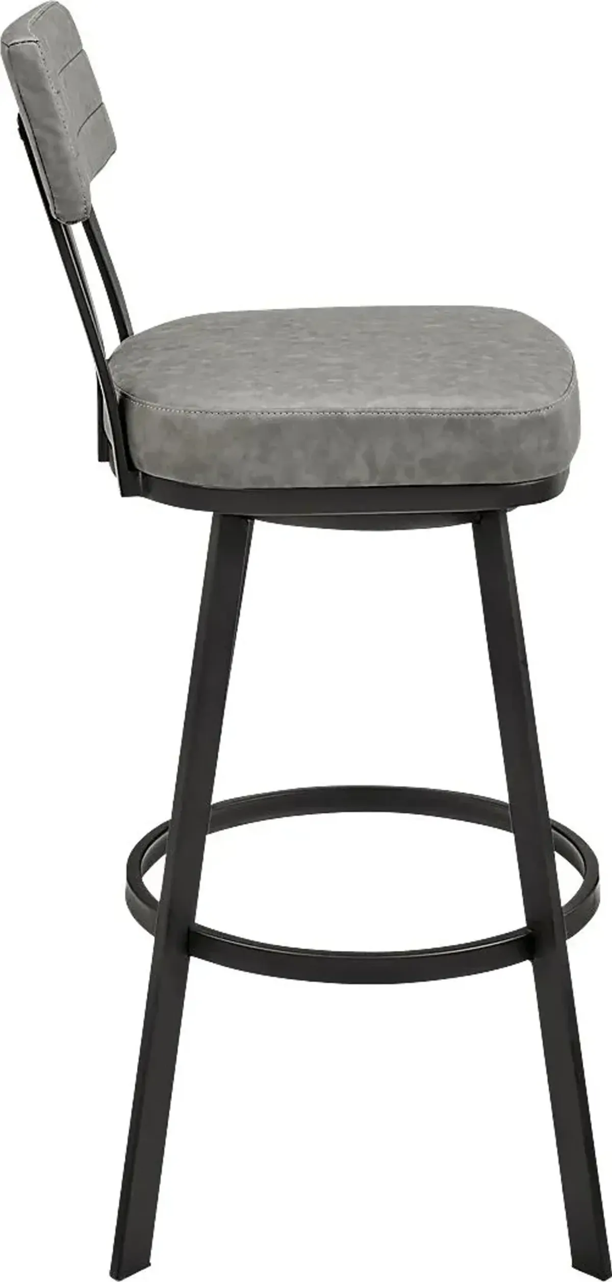 Densmores Gray Swivel Counter Stool